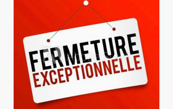 Le club sera fermé le samedi 23/05/2026